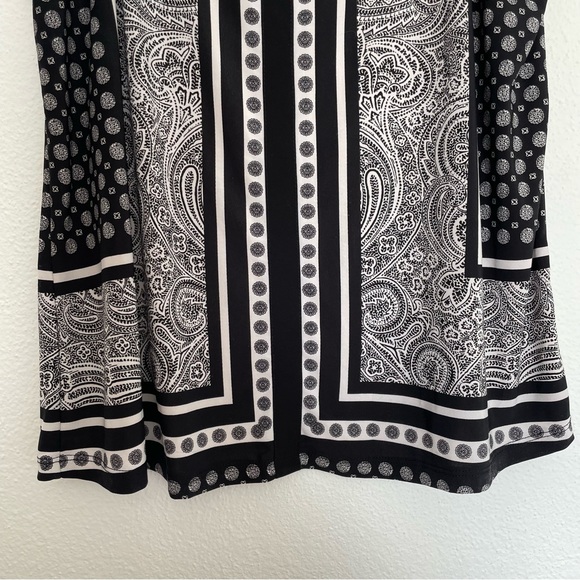 INC Paisley V-Neck Cami Black/White Size XL - Picture 5 of 8